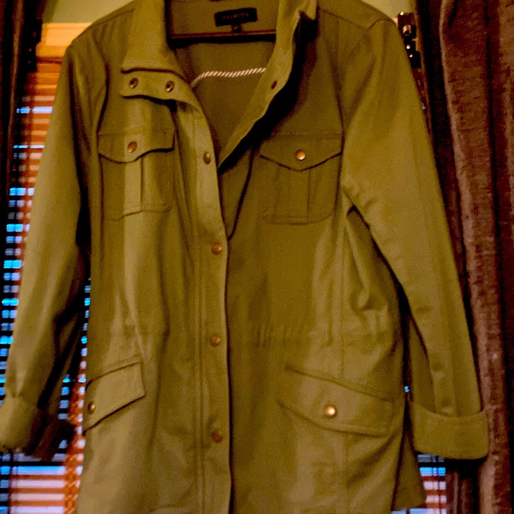 Talbots Lightweight Tie Waist Utility Jacket